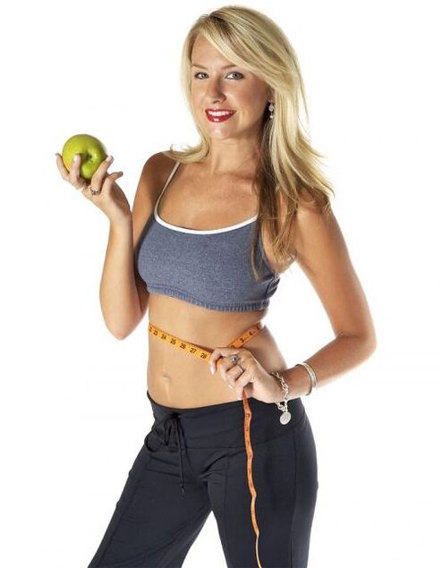 Apfel zum Abnehmen in einem Monat für 10 kg