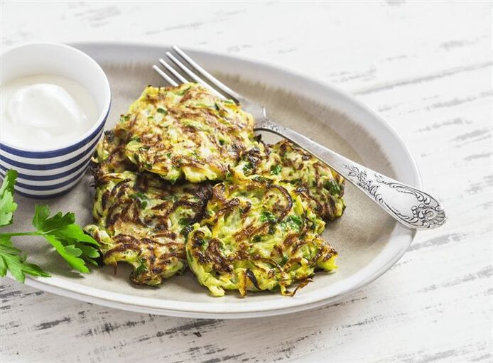 Pfannkuchen mit Zucchini
